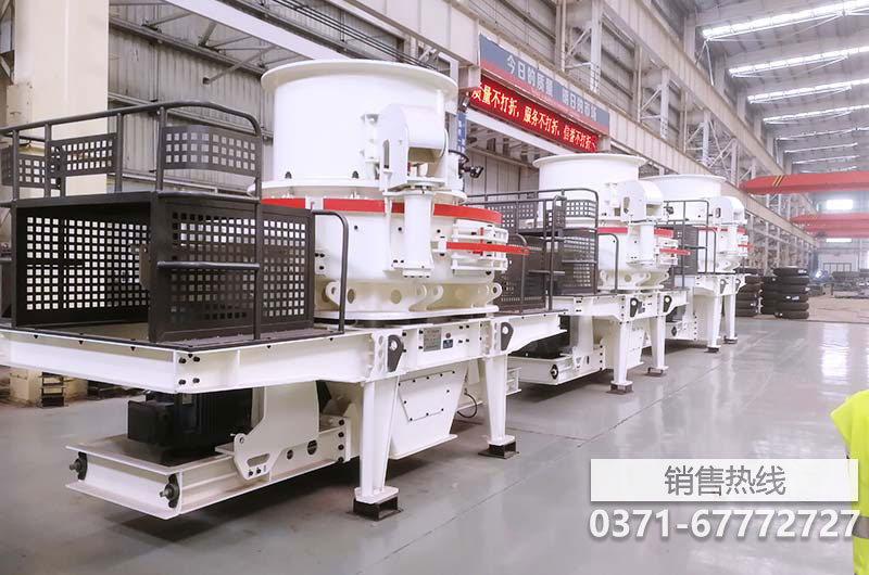 九利机械制造有限公司国内单台时产量1500吨双转子高效整形制砂机成功上线
